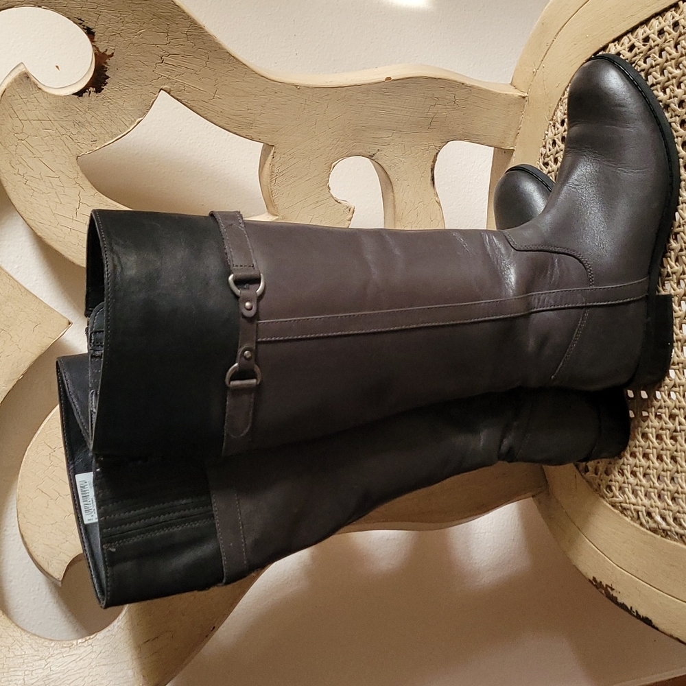Clarks leather riding boots size 6